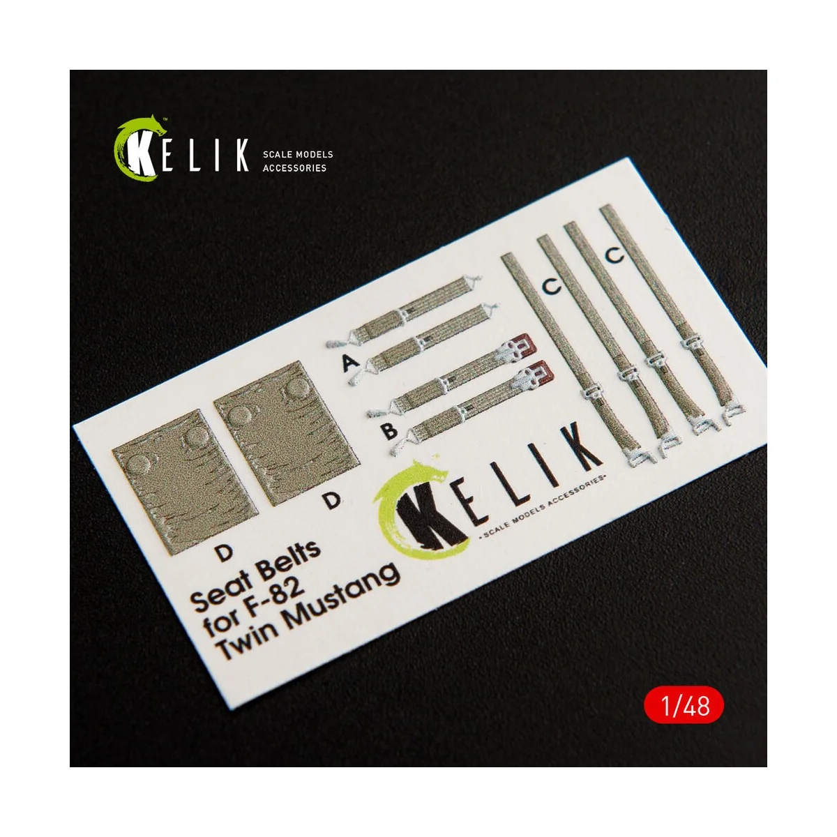 F-82 E/H Twin Mustang interior 3D decals for Modelsvit, 1/48 - Keli...