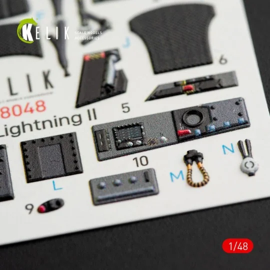 F-35B Lightning II interior 3D decals for Kitty Hawk / Zimimodel ki...
