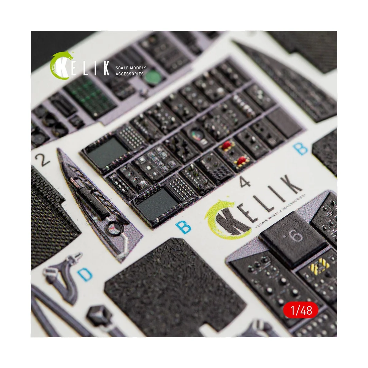 MH-60K Black Hawk interior 3D decals for Italeri kit 2666, 1/48 - K...