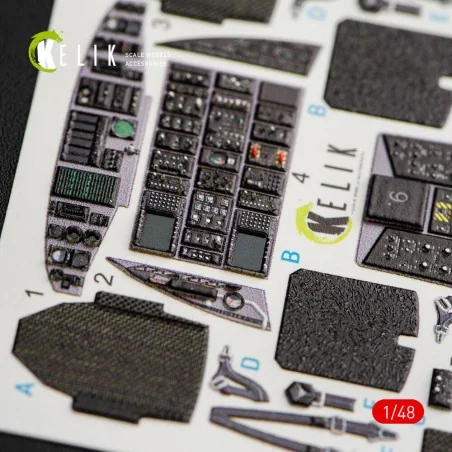 MH-60K Black Hawk interior 3D decals for Italeri kit 2666, 1/48 - K...