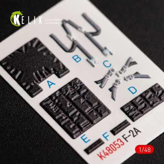 JASDF F-2A interior 3D decals for Hasegawa kit, 1/48 - Kelik K48053