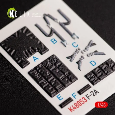 JASDF F-2A interior 3D decals for Hasegawa kit, 1/48 - Kelik K48053