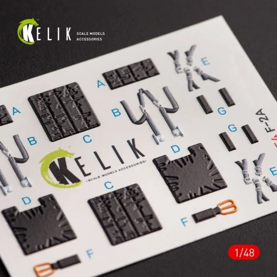 JASDF F-2B interior 3D decals for Hasegawa kit, 1/48 - Kelik K48054