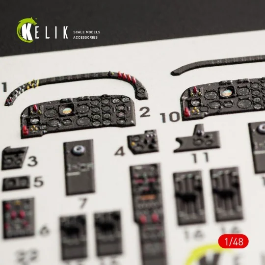 IA-58 Pucara interior 3D decals for Kinetic kit, 1/48 - Kelik K48055