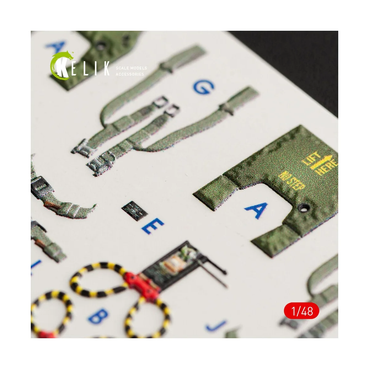 F-4G interior 3D decals for Meng kit, 1/48 - Kelik K48056