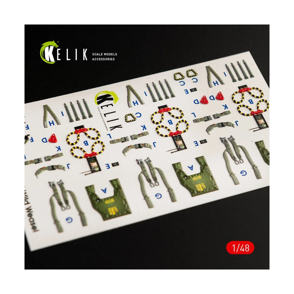 F-4G interior 3D decals for Meng kit, 1/48 - Kelik K48056