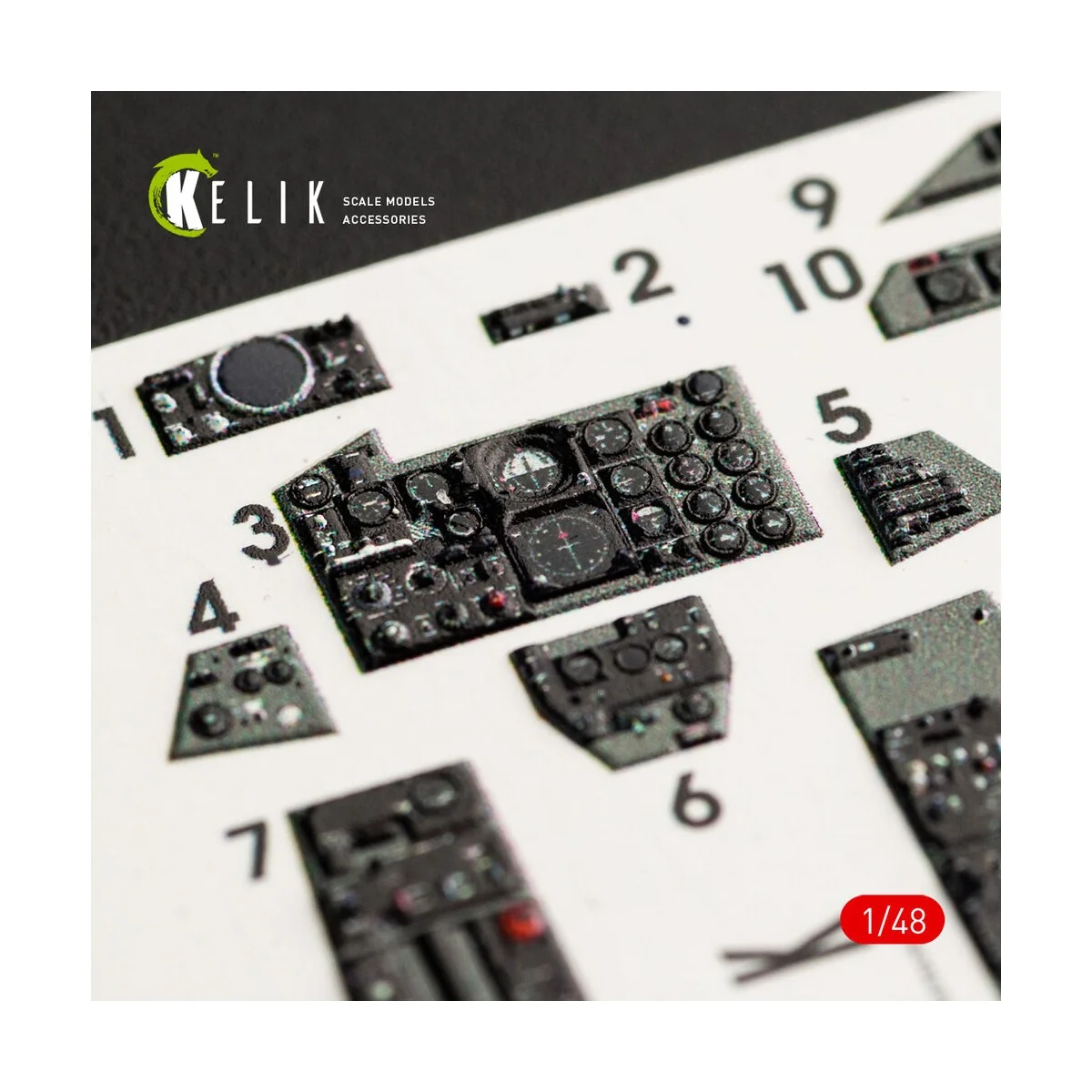 F-4G interior 3D decals for Meng kit, 1/48 - Kelik K48056