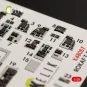 T-50 ROKAF interior 3D decals for Academy kit, 1/48 - Kelik K48057
