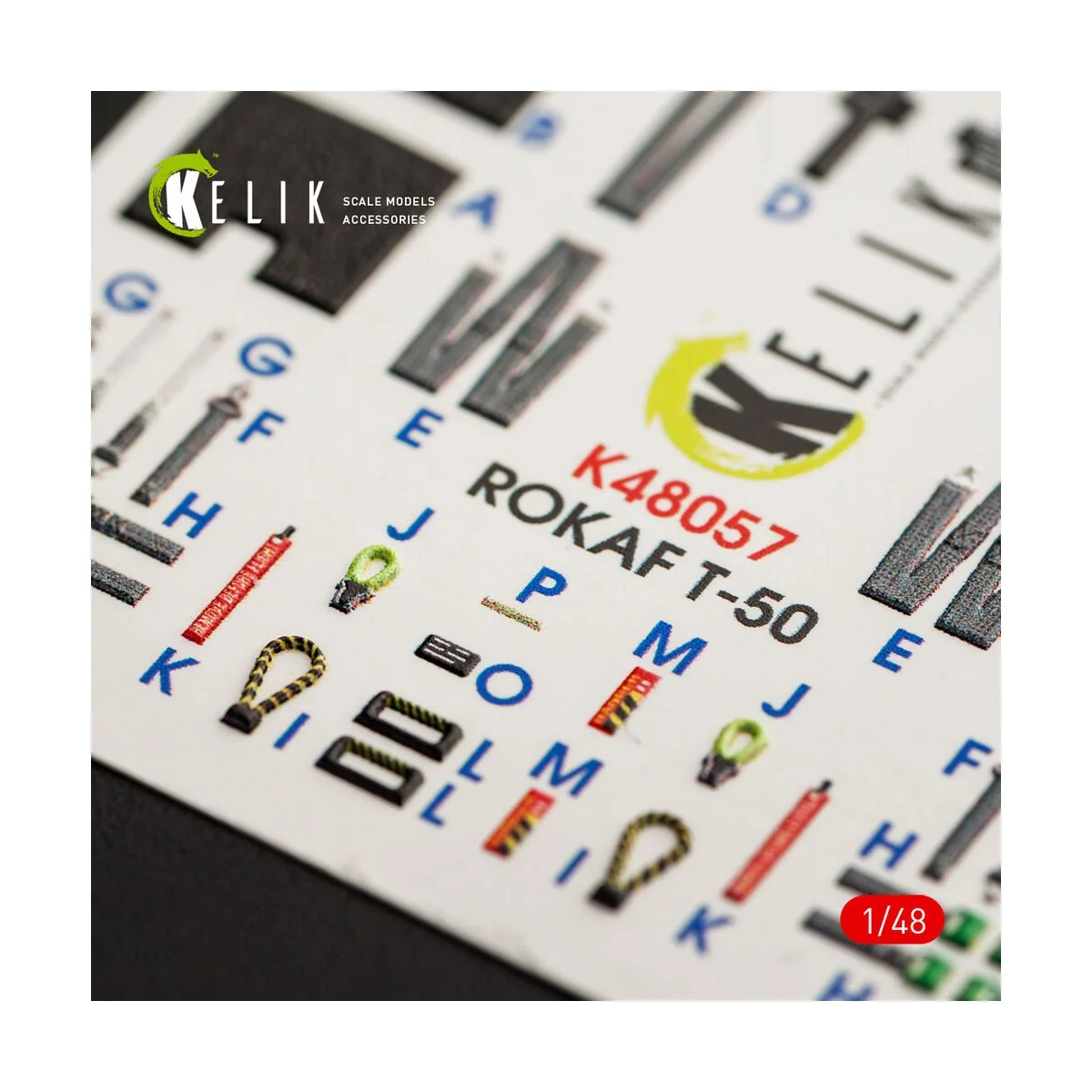 T-50 ROKAF interior 3D decals for Academy kit, 1/48 - Kelik K48057