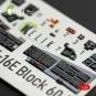 F-16E Desert Vipers Block 60 interior 3D decals for Kinetic kit, 1/...