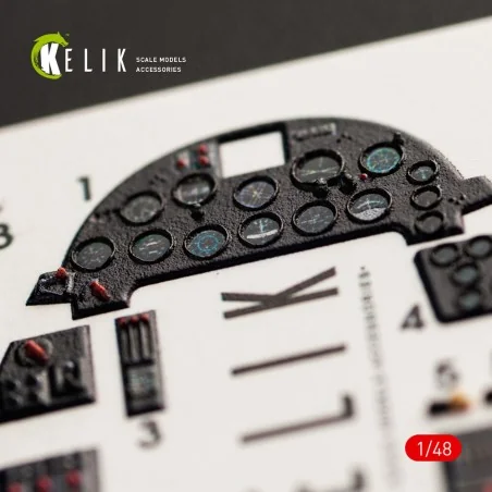 F4U-1A Corsair interior 3D decals for Tamiya kit, 1/48 - Kelik K48061