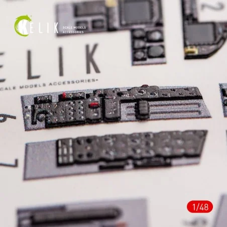 F-18C Hornet interior 3D decals for Hasegawa kit, 1/48 - Kelik K48065