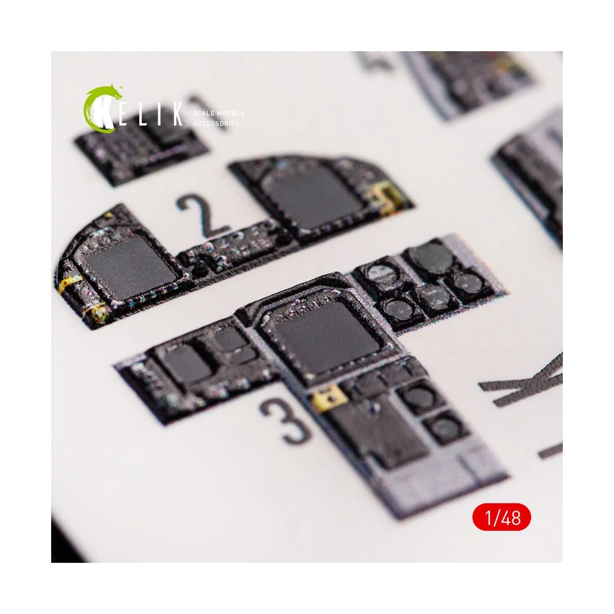 F-18C Hornet interior 3D decals for Hasegawa kit, 1/48 - Kelik K48065
