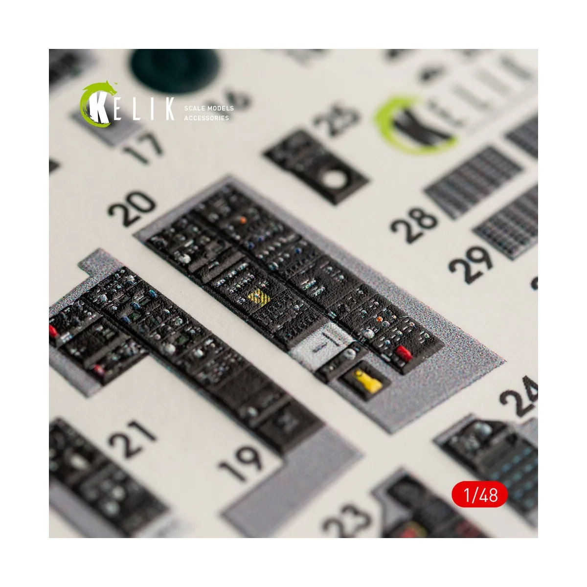 F-14D Tomcat interior 3D decals for Tamiya kit, 1/48 - Kelik K48063