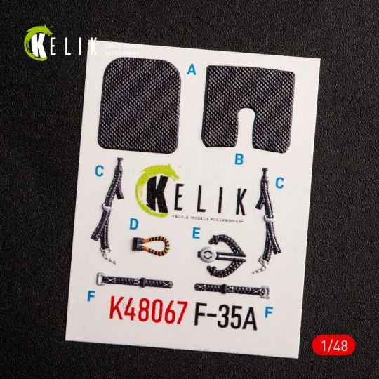 F-35A interior 3D decals for Tamiya kit, 1/48 - Kelik K48067
