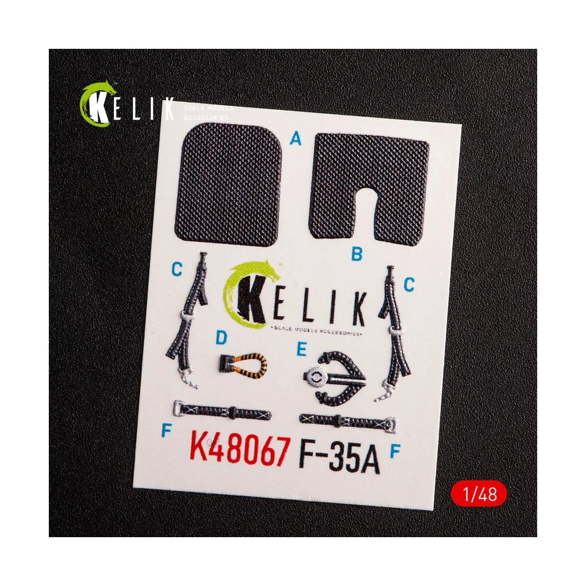 F-35A interior 3D decals for Tamiya kit, 1/48 - Kelik K48067