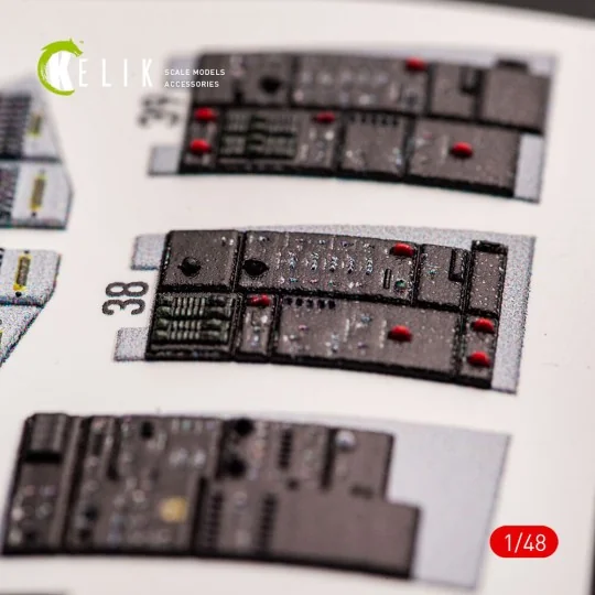 F-14A Tomcat late interior 3D decals for Tamiya kit, 1/48 - Kelik K...