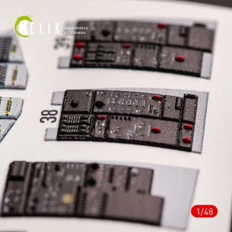 F-14A Tomcat late interior 3D decals for Tamiya kit, 1/48 - Kelik K...