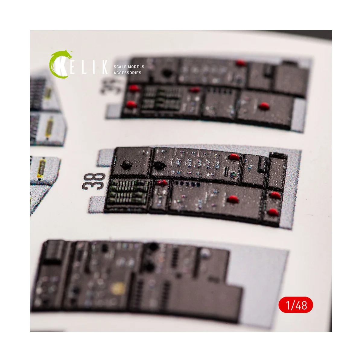 F-14A Tomcat late interior 3D decals for Tamiya kit, 1/48 - Kelik K...