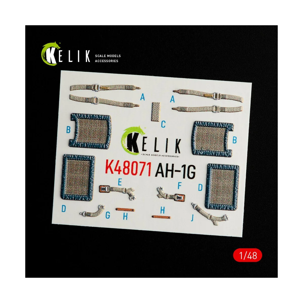 AH-1G interior 3D decals forICM/SpecialHobby kit, 1/48 - Kelik K48071