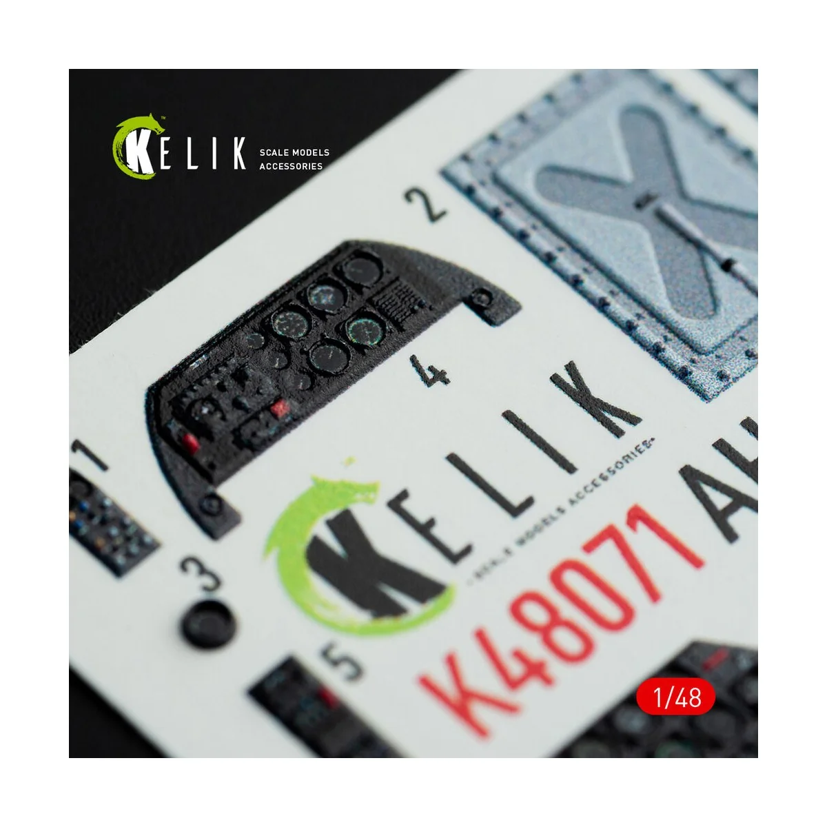 AH-1G interior 3D decals forICM/SpecialHobby kit, 1/48 - Kelik K48071