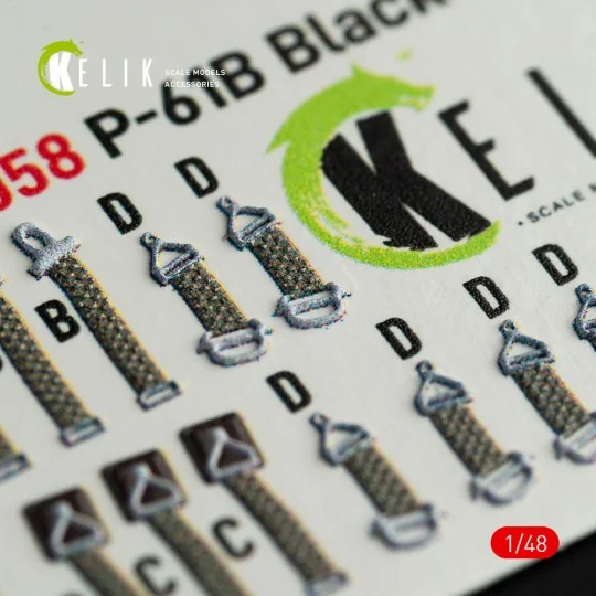 P-61B 'Black Widow' interior 3D decals for GWH kit, 1/48 - Kelik K4...