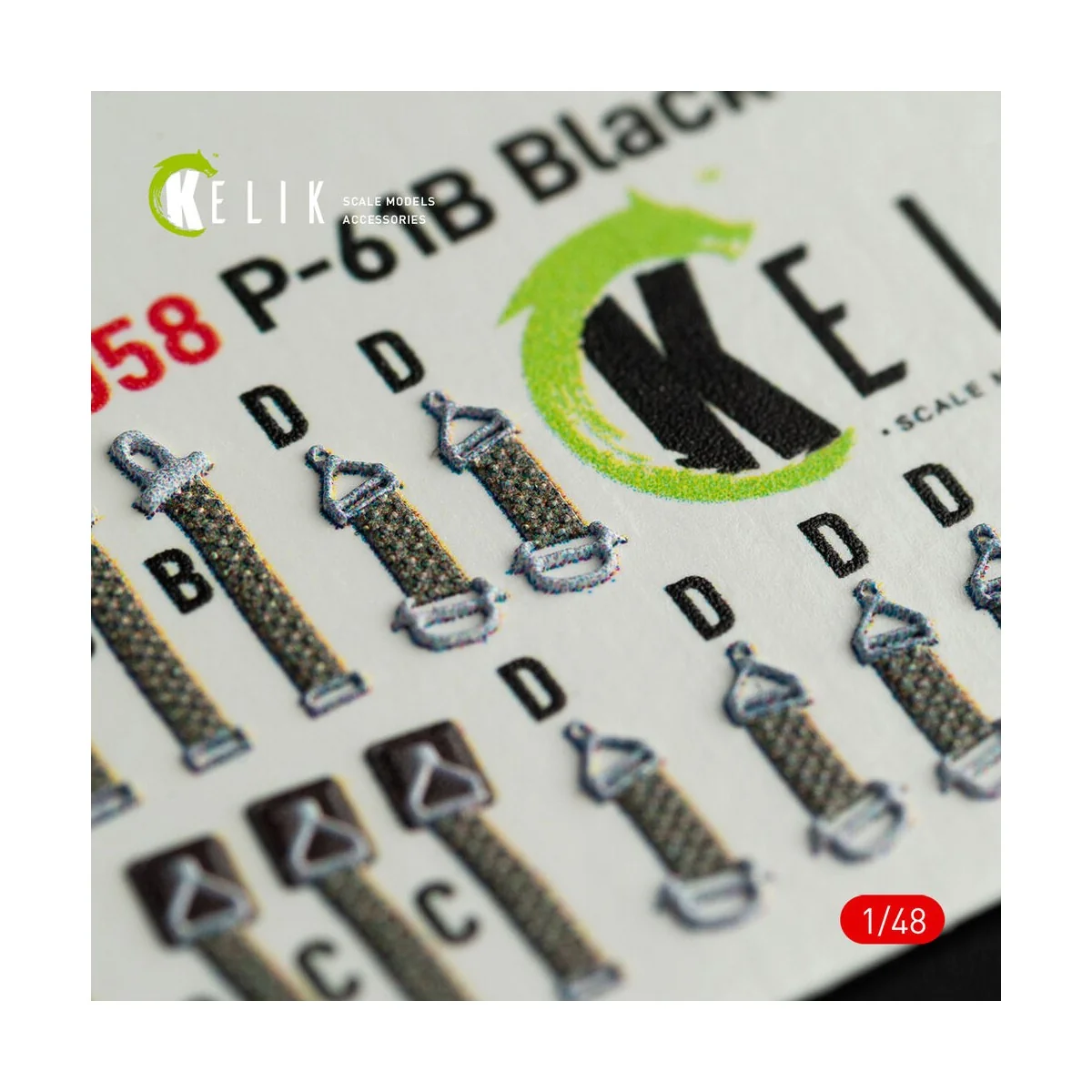 P-61B 'Black Widow' interior 3D decals for GWH kit, 1/48 - Kelik K4...