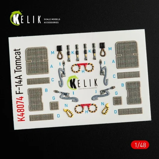 F-14A Tomcat interior 3D decals for Italeri kit, 1/48 - Kelik K48074