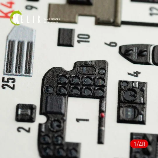 P-61B 'Black Widow' interior 3D decals for GWH kit, 1/48 - Kelik K4...