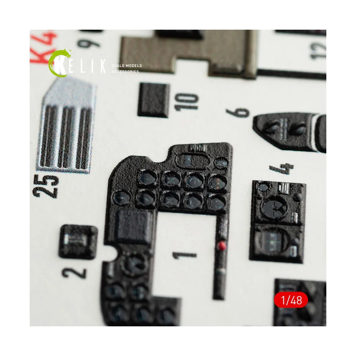P-61B 'Black Widow' interior 3D decals for GWH kit, 1/48 - Kelik K4...