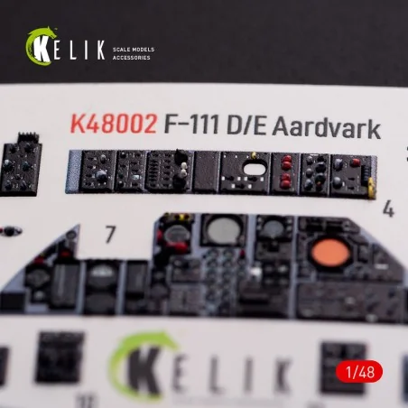 F-111 D/E Aardvark interior 3D decals for HobbyBoss kit, 1/48 - Kel...