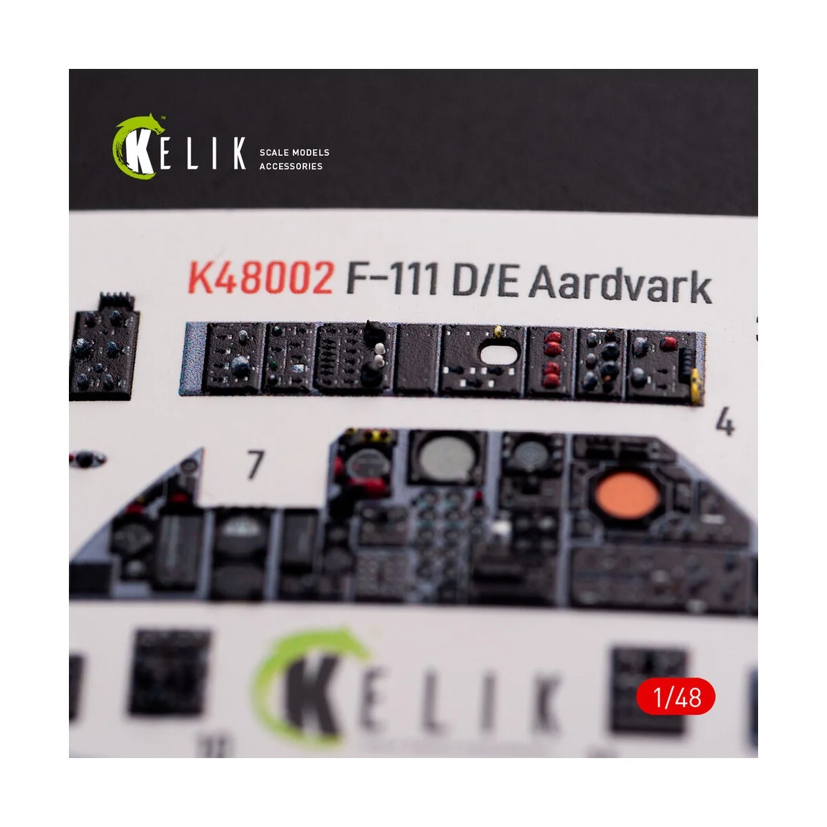 F-111 D/E Aardvark interior 3D decals for HobbyBoss kit, 1/48 - Kel...