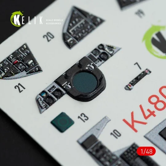 F-14A Tomcat interior 3D decals for Italeri kit, 1/48 - Kelik K48074