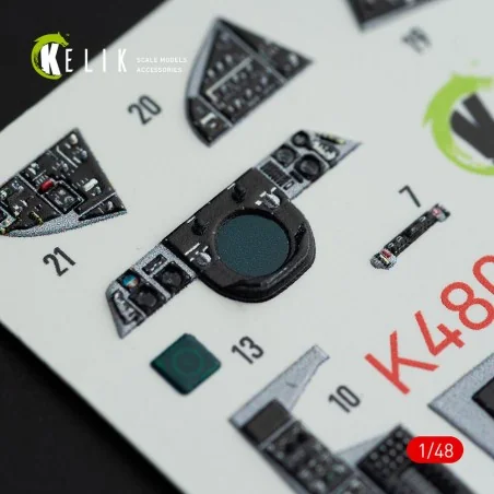 F-14A Tomcat interior 3D decals for Italeri kit, 1/48 - Kelik K48074