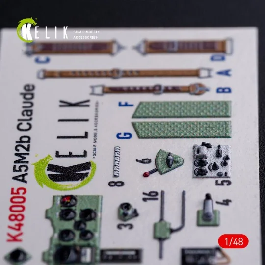 A5M2B Claude interior 3D decals for WingsyKits kit, 1/48 - Kelik K4...
