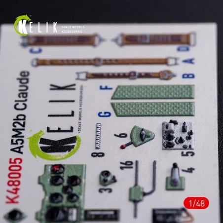 A5M2B Claude interior 3D decals for WingsyKits kit, 1/48 - Kelik K4...