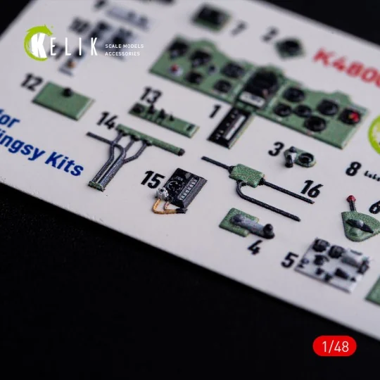 A5M2B Claude interior 3D decals for WingsyKits kit, 1/48 - Kelik K4...