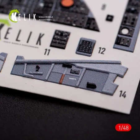 F-111 D/E Aardvark interior 3D decals for HobbyBoss kit, 1/48 - Kel...