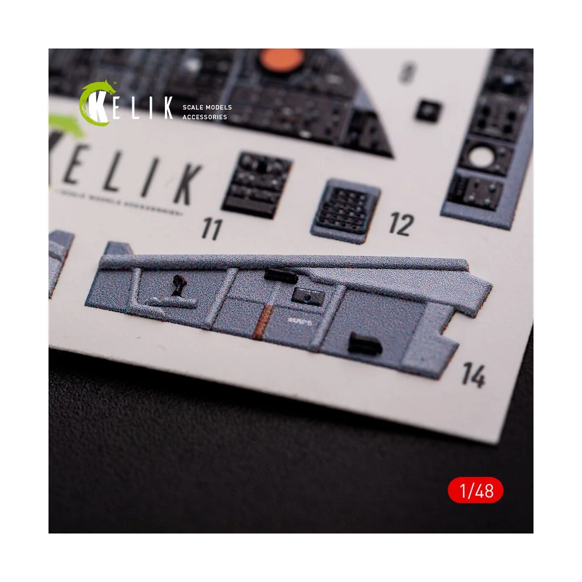 F-111 D/E Aardvark interior 3D decals for HobbyBoss kit, 1/48 - Kel...