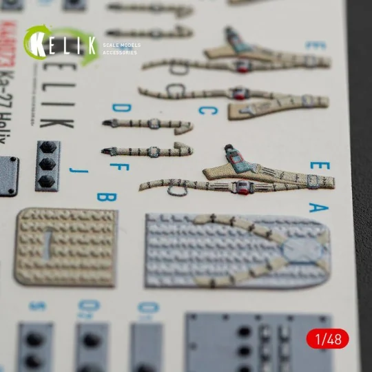 Ka-27 Helix interior 3D decals for HobbyBoss kit, 1/48 - Kelik K48073