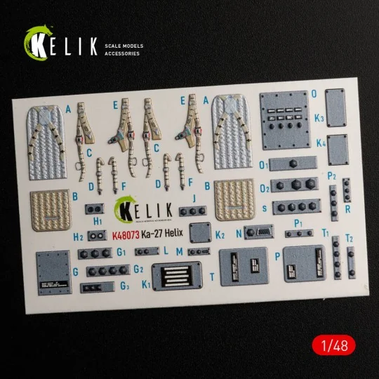 Ka-27 Helix interior 3D decals for HobbyBoss kit, 1/48 - Kelik K48073