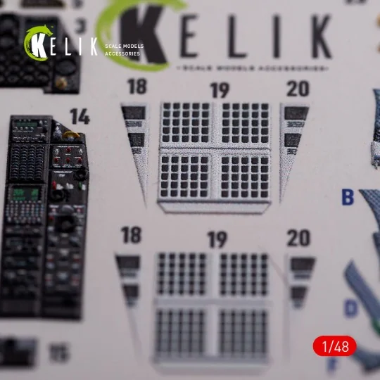 A-10C Thunderbolt interior 3D decals for Academy kit, 1/48 - Kelik ...