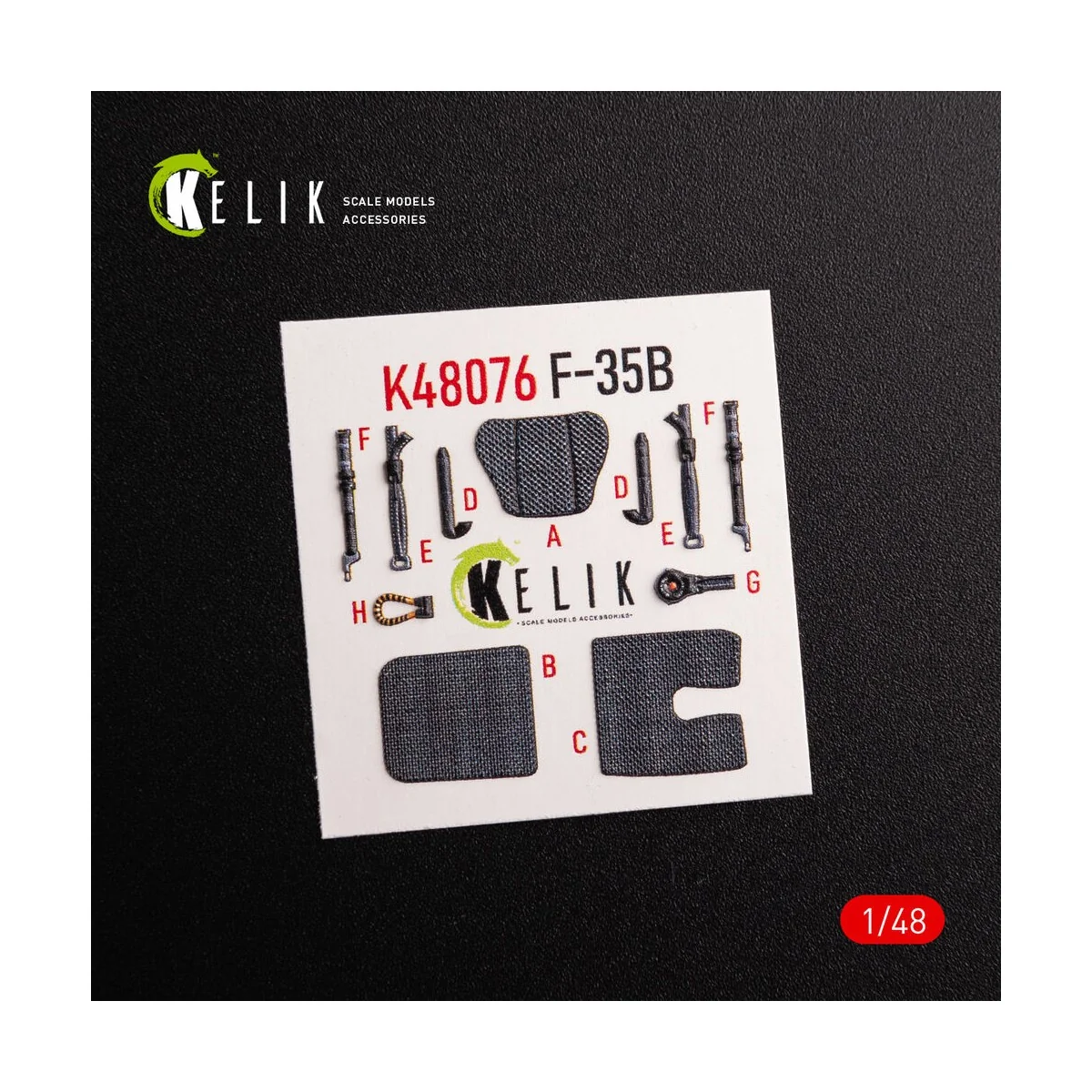 F-35B interior 3D decals for Tamiya kit, 1/48 - Kelik K48076