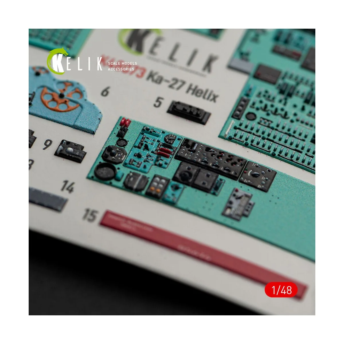 Ka-27 Helix interior 3D decals for HobbyBoss kit, 1/48 - Kelik K48073