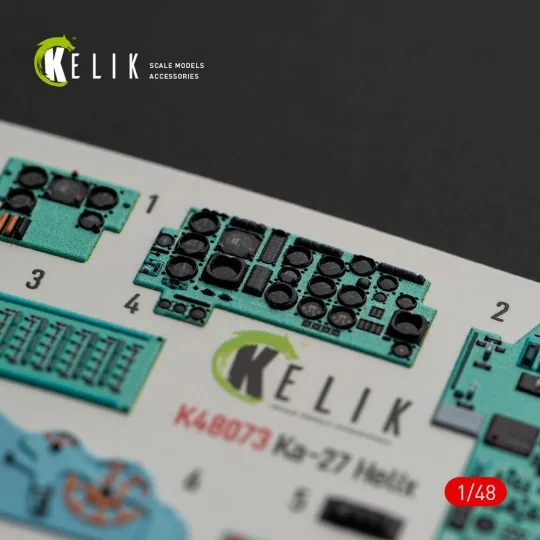 Ka-27 Helix interior 3D decals for HobbyBoss kit, 1/48 - Kelik K48073