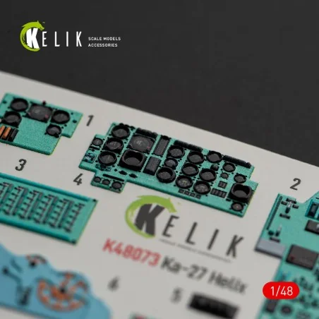 Ka-27 Helix interior 3D decals for HobbyBoss kit, 1/48 - Kelik K48073