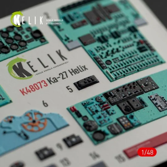Ka-27 Helix interior 3D decals for HobbyBoss kit, 1/48 - Kelik K48073