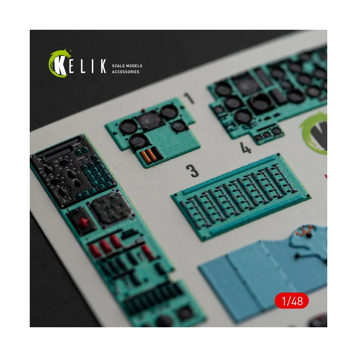 Ka-27 Helix interior 3D decals for HobbyBoss kit, 1/48 - Kelik K48073