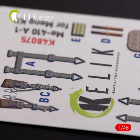 Messerschmitt Me-410 A1 interior 3D decals for Meng Model kit, 1/48...