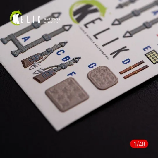 Messerschmitt Me-410 A1 interior 3D decals for Meng Model kit, 1/48...